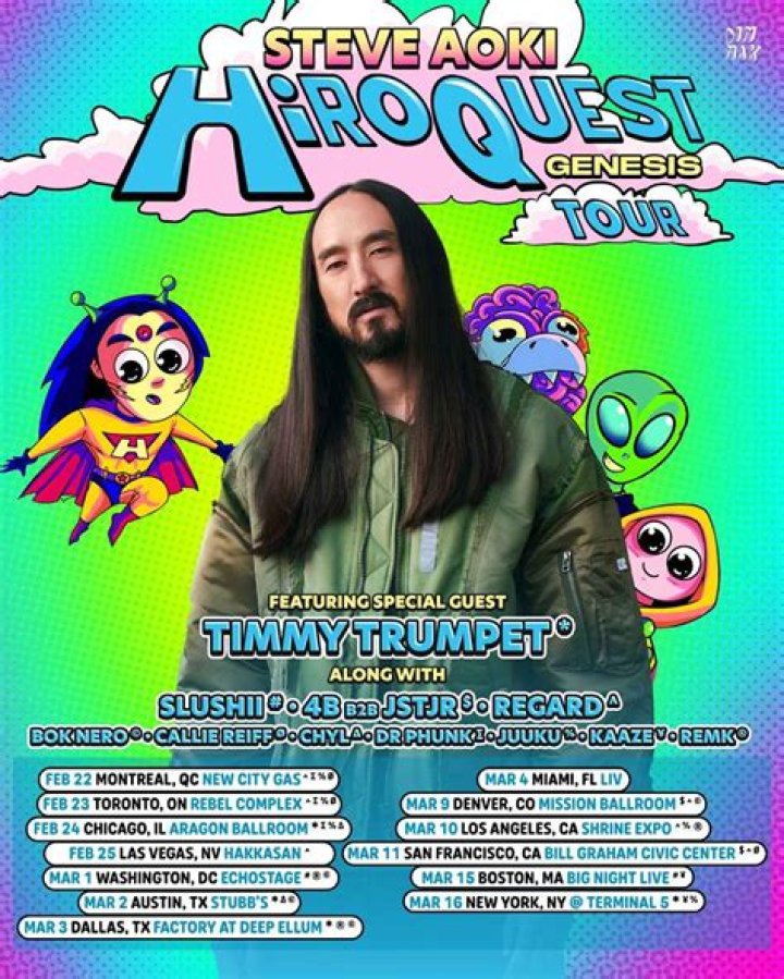 Steve Aoki Announces HiROQUEST: Genesis Tour For 2023